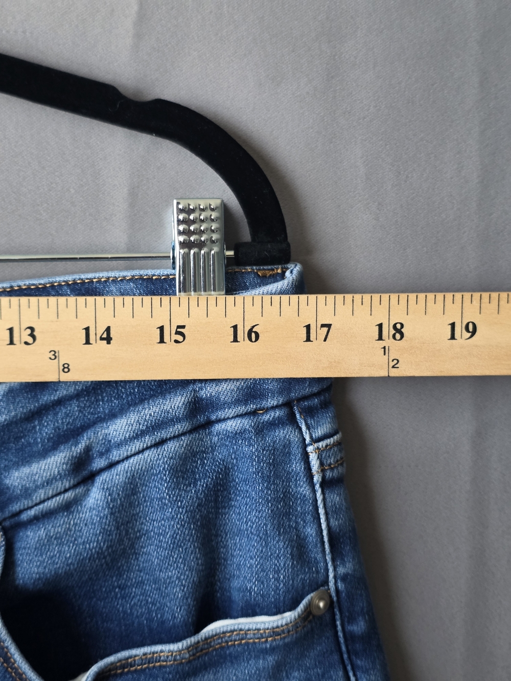 Good American Good Waist Palazzo Jeans Women 14/32 High Rise Wide Leg Blue Denim - Picture 6 of 7